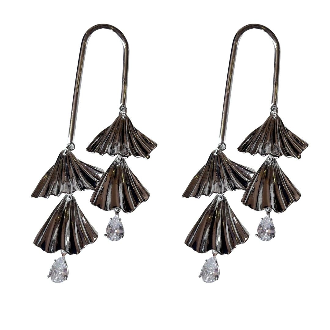 Elegant Black Dangle Earring Private Label Elegant Beaded Crystal