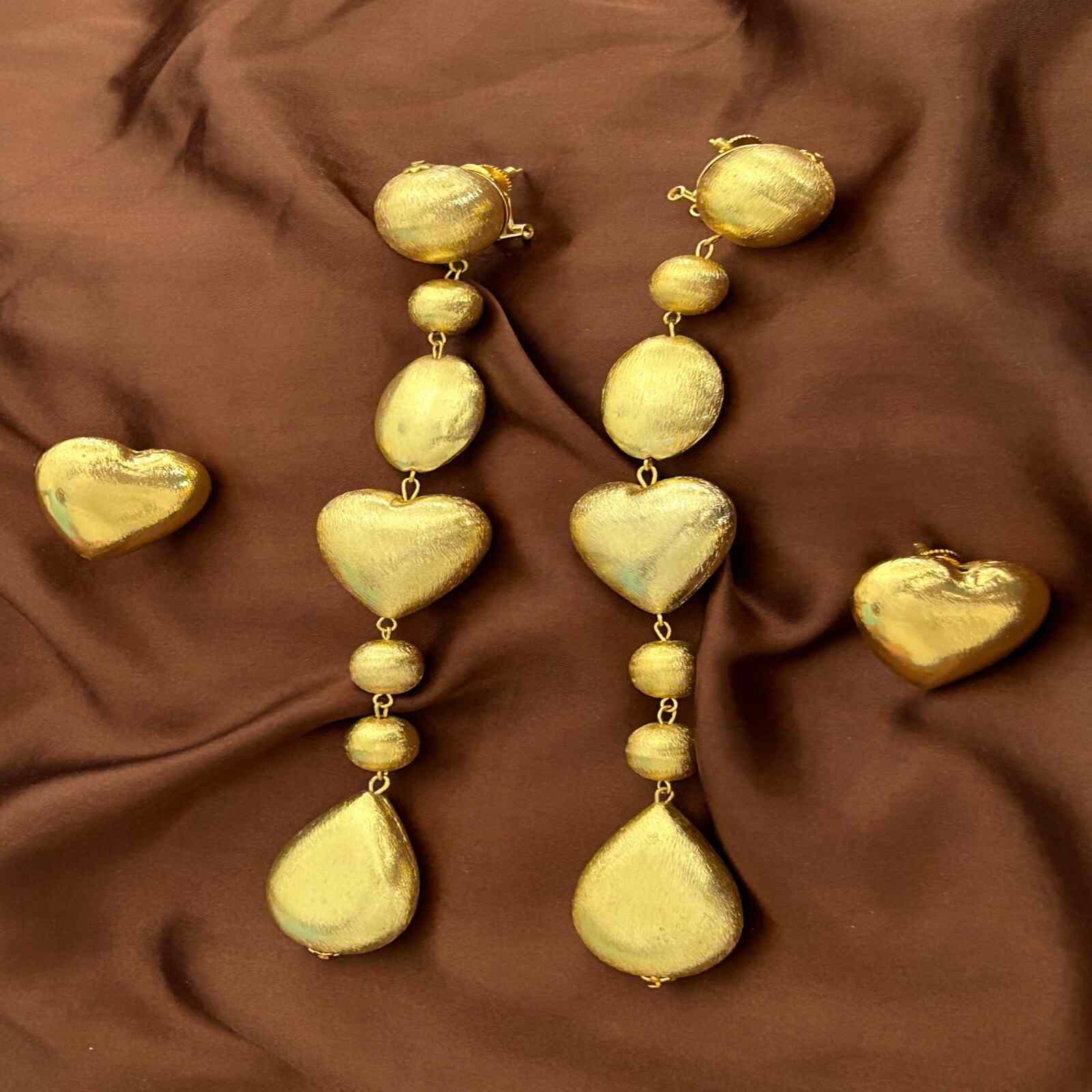 Heart Dangle Earrings Anti-Tarnish Water Resistant Gift Box