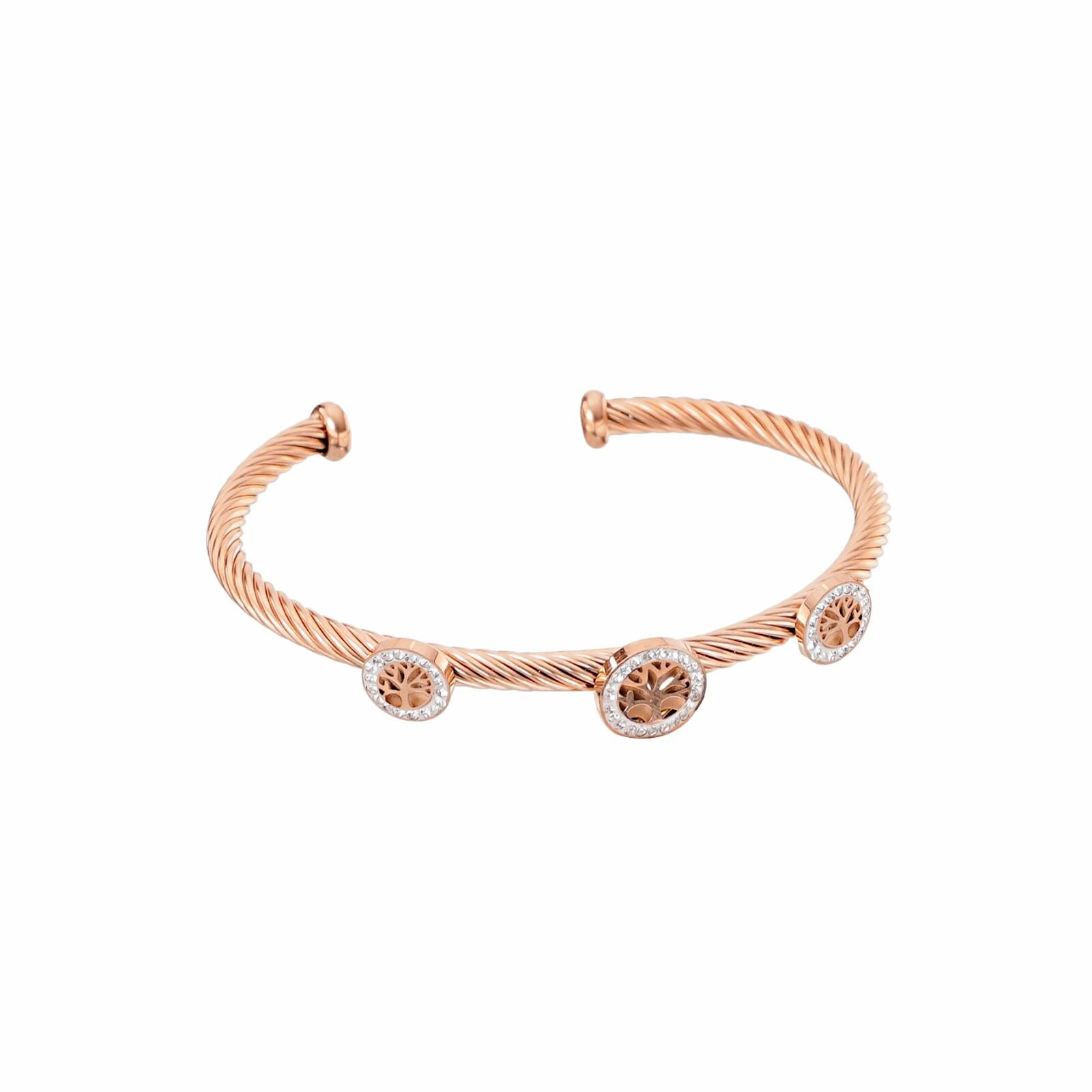 Women Evil Eye Bracelet Rose Gold Bracelets Tree Of Life