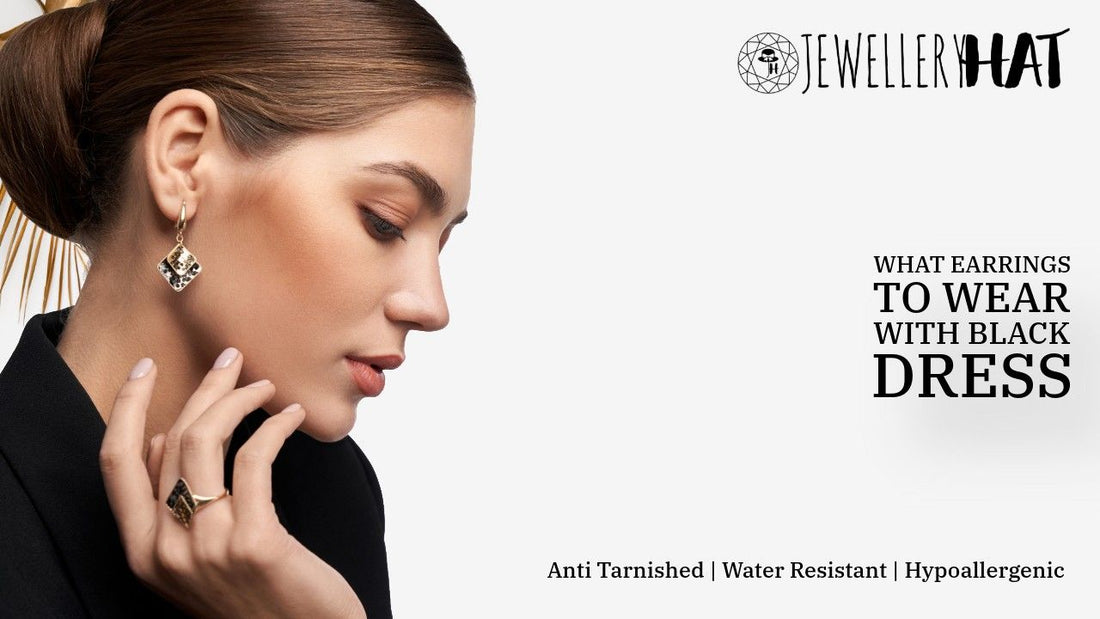 what earrings to wear with black dress