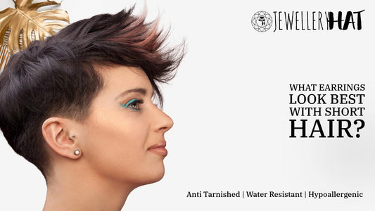 What earrings look best with short hair?