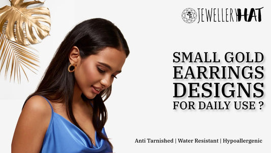 Small gold earrings designs for daily use