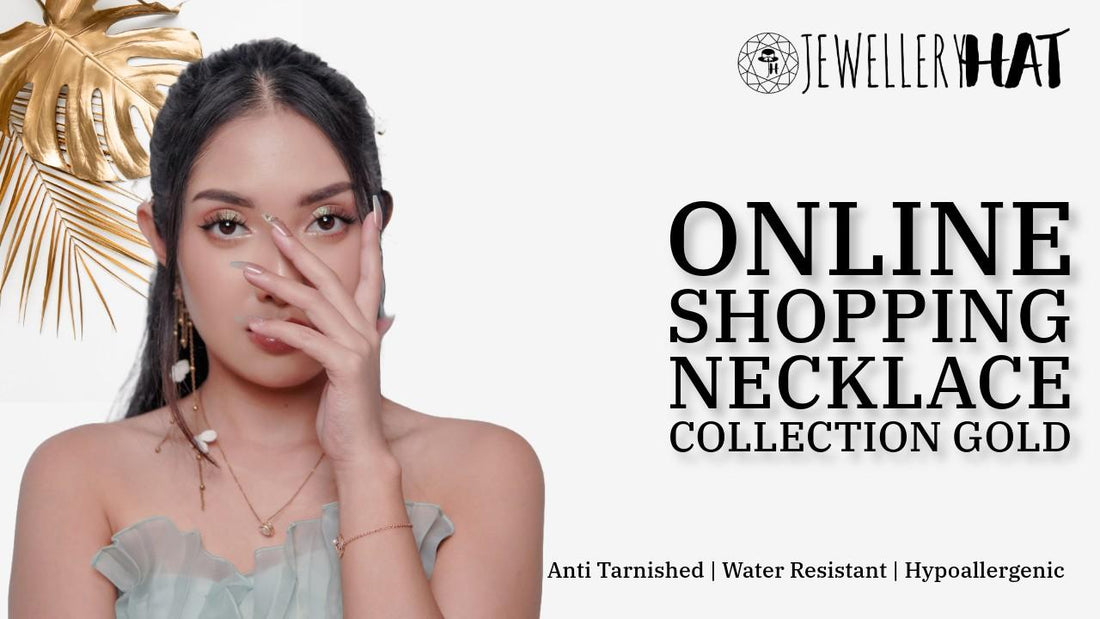 Online shopping necklace collection gold