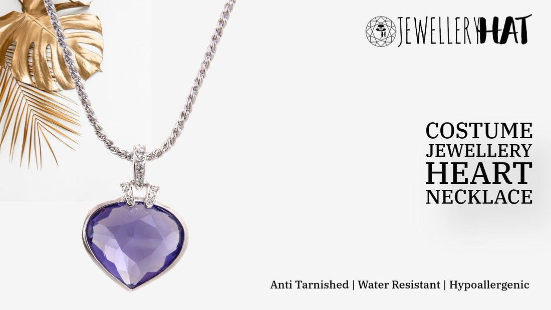 costume jewellery heart necklace