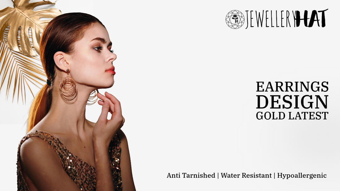 earrings design gold latest