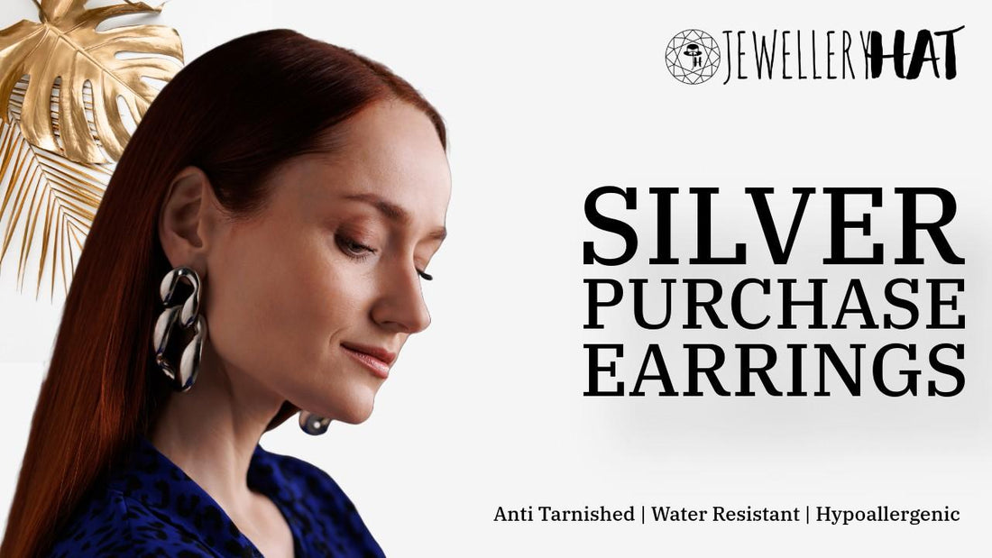 Silver purchase earrings