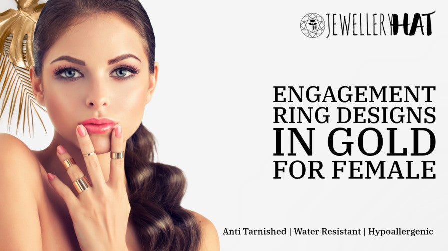 engagement ring designs in gold for female