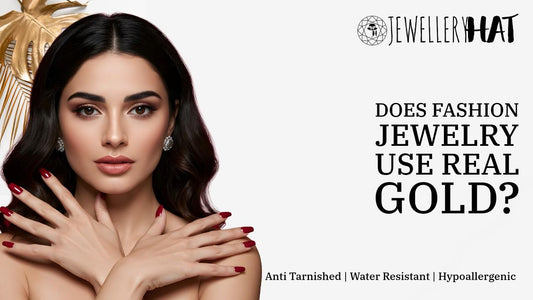 Does fashion jewelry use real gold?