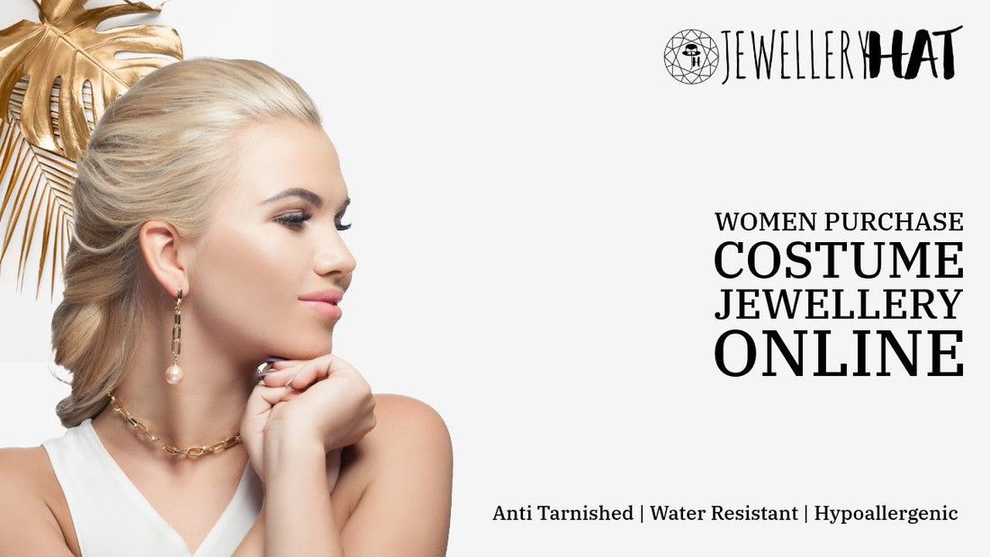 Women purchase costume jewellery online