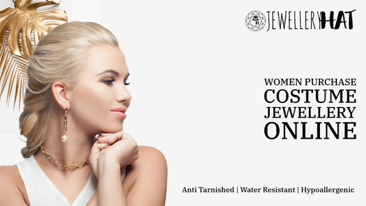 Women purchase costume jewellery online