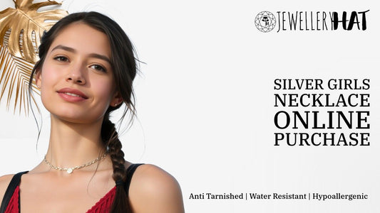 Silver girls necklace online purchase