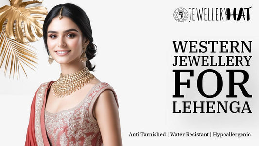 western jewellery for lehenga