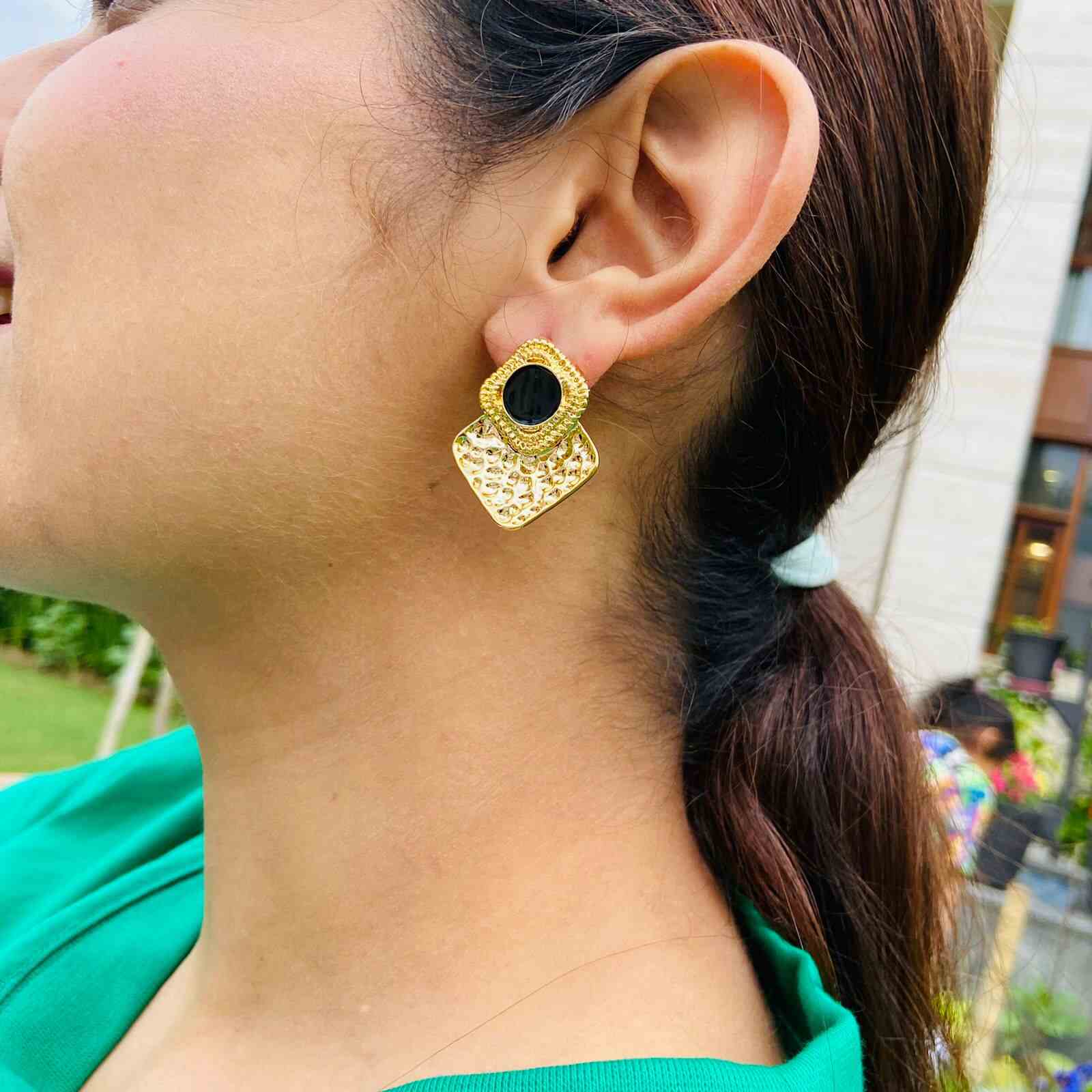 24k Gold Earrings Fake