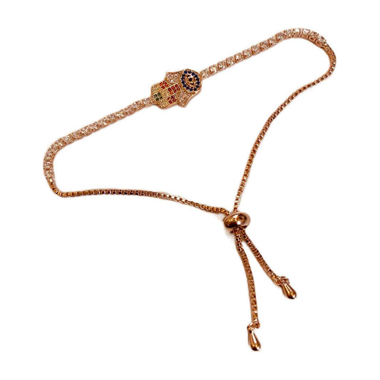 Adjustable Length Rose Gold Plated Premium Bracelet | Fashion Jewellery