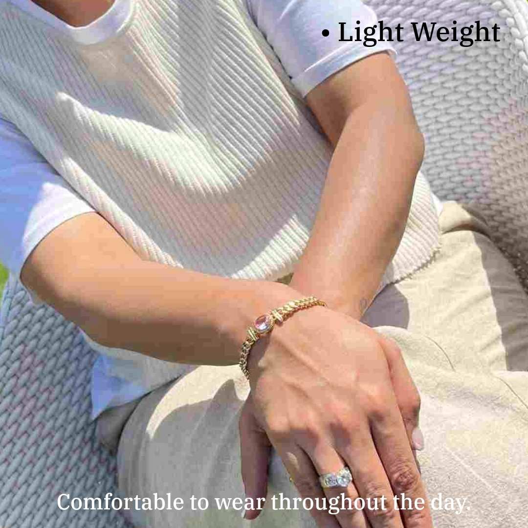 Pink Emerald Bracelet