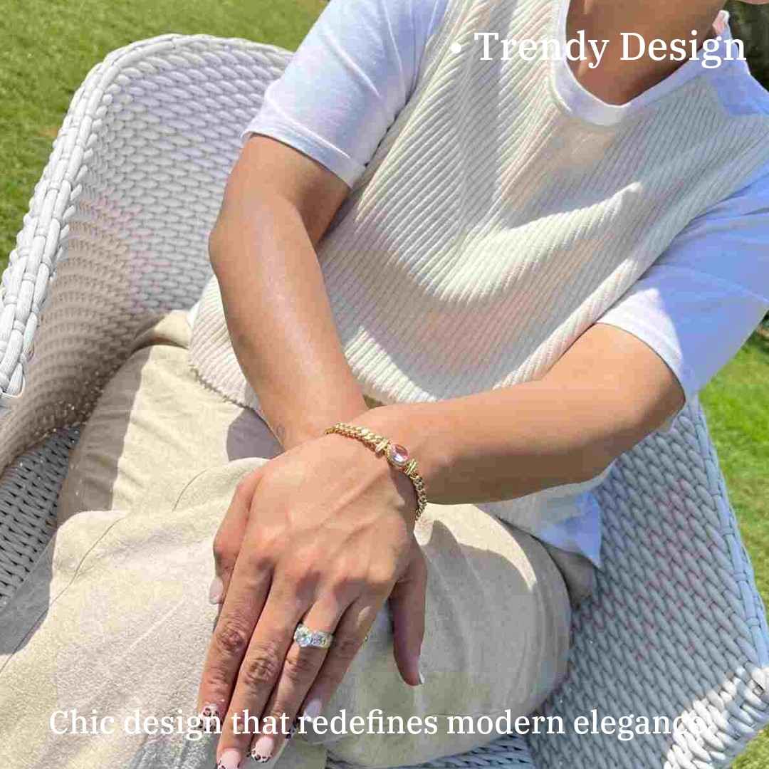 Pink Emerald Bracelet