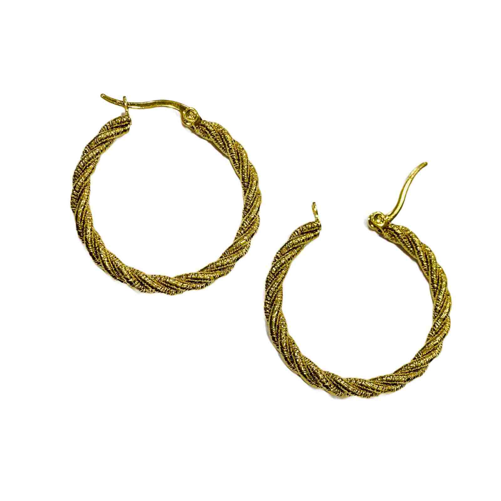 Bali Designs in Gold | Gold Plated Hoop Earrings for Women | Modern Jewellery
