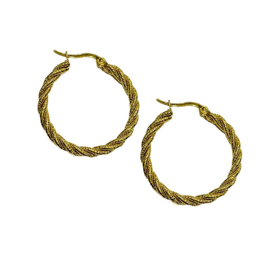 Bali Designs in Gold | Gold Plated Hoop Earrings for Women | Modern Jewellery
