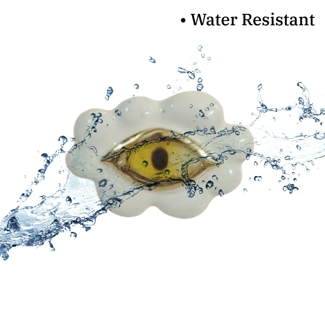 Big Evil Eye Ring White | Anti-Tarnish | Water Resistant | Gift Box Packing