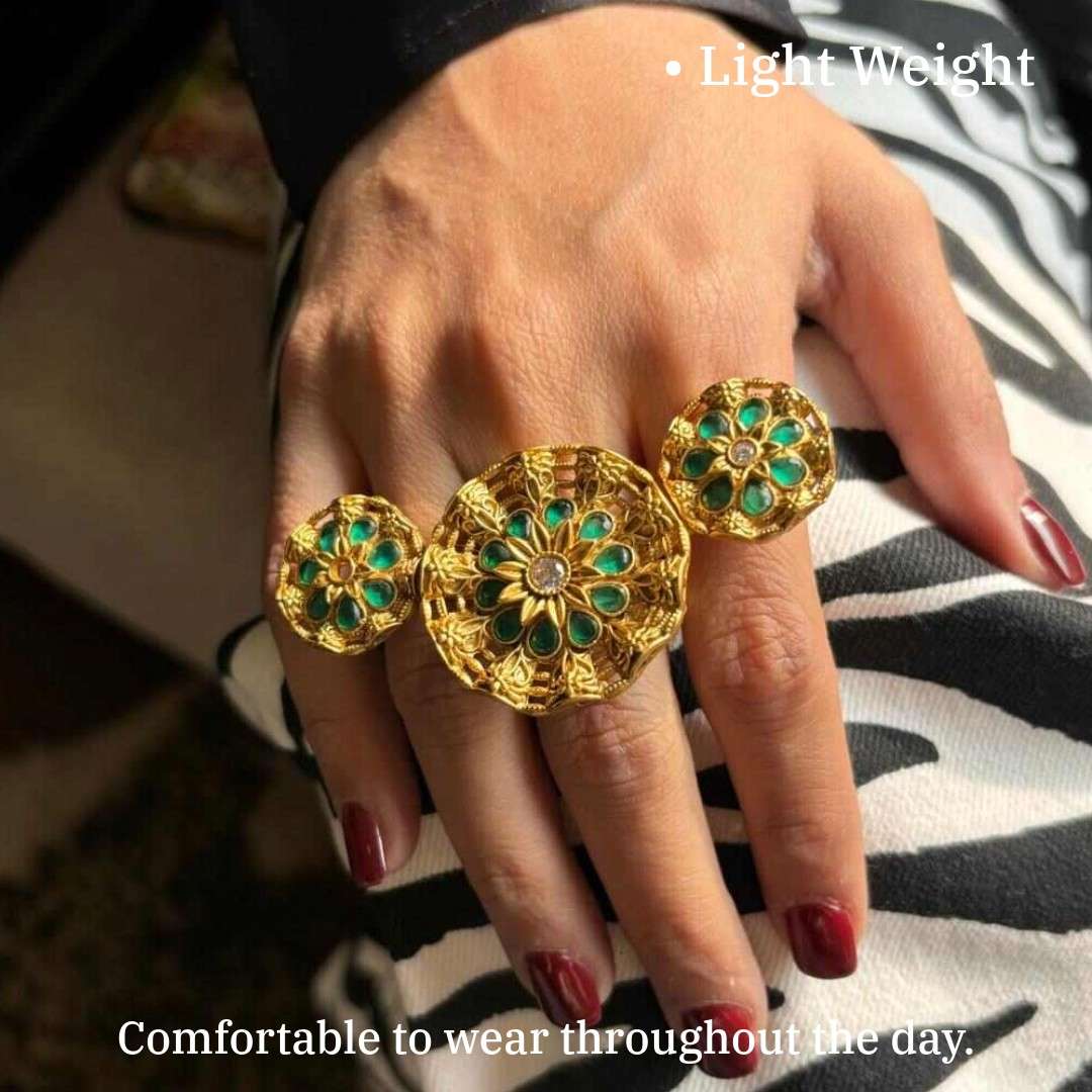 Big Traditional Ring |  Anti-Tarnish | Water Resistant | Gift Box Packing