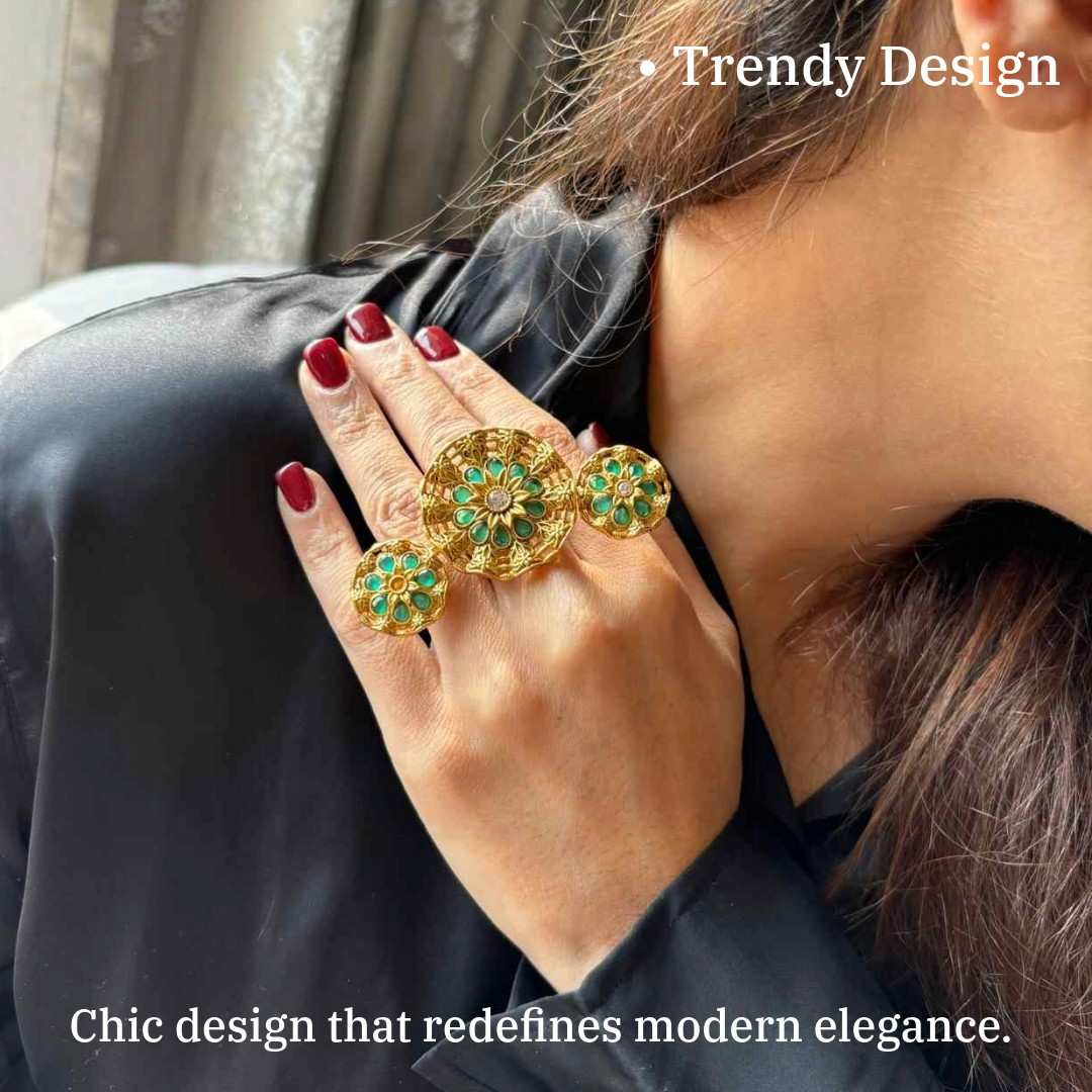 Big Traditional Ring |  Anti-Tarnish | Water Resistant | Gift Box Packing