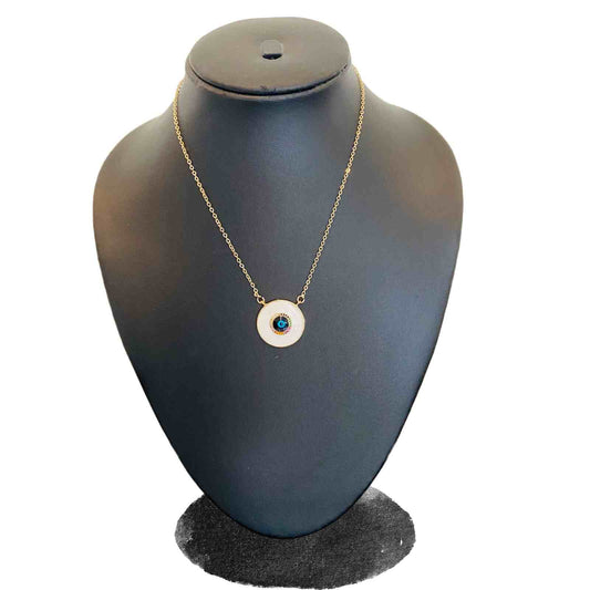 Blue Eye Necklace | Gold Plated Evil Eye Necklace for Women | Artificial Jewellery
