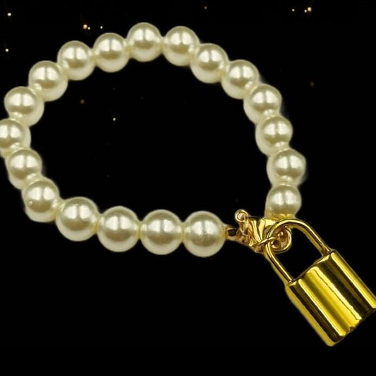 Bracelet Love Locked Gold Plated Chain - Fashion Jewellery By Jewellery Hat July 2022