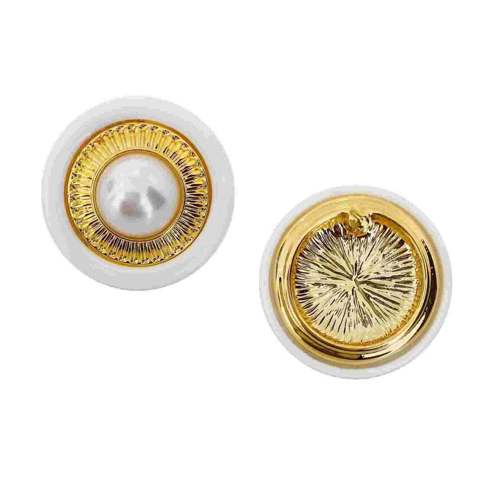 Button Earrings | Pearl White Eye | Western Jewellery | Latest  Design Of Fashion Earrings In 2023
