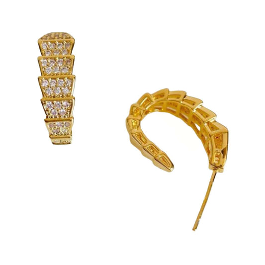 C Hoop Earrings | Western Jewellery | Waterproof Earrings | New Design