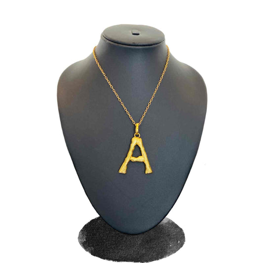 Chain Names | Gold Plated A Word Necklace for Women | Initial Jewellery