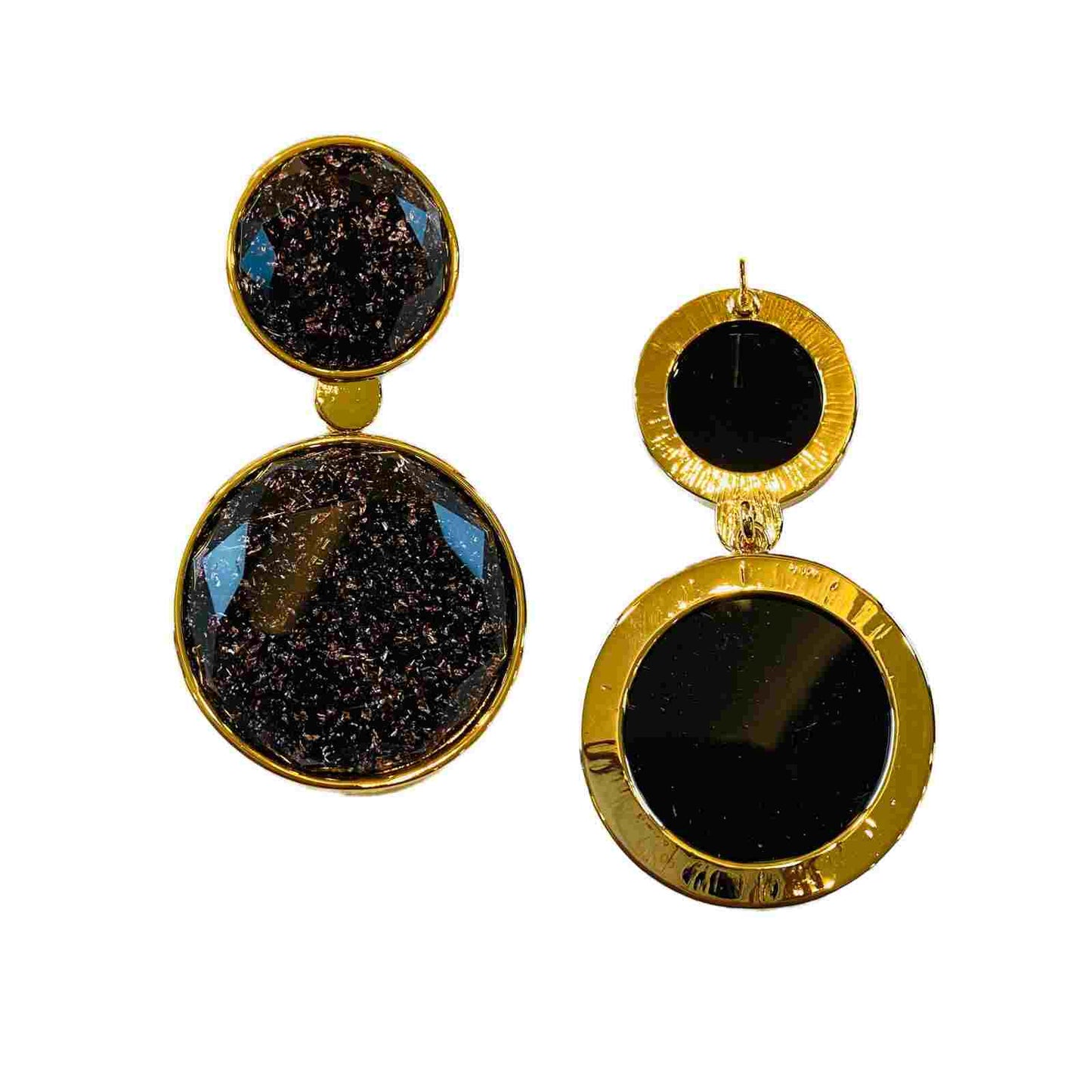 Charcoal Black Earring | Drop Earrings | Modern Jewellery