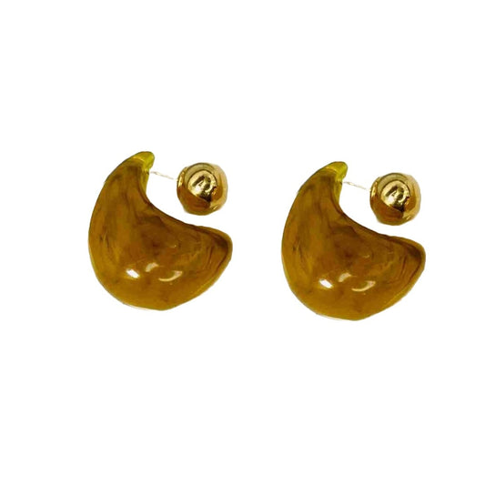 Yellow Gold Stud Earrings