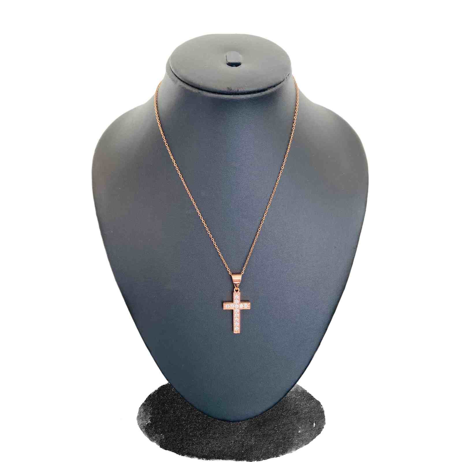 Simple Cross Necklace 18K Gold\\/Silver Filled Faith Pendant Cross Choker  Tiny Necklace for Women Girls - Walmart.com
