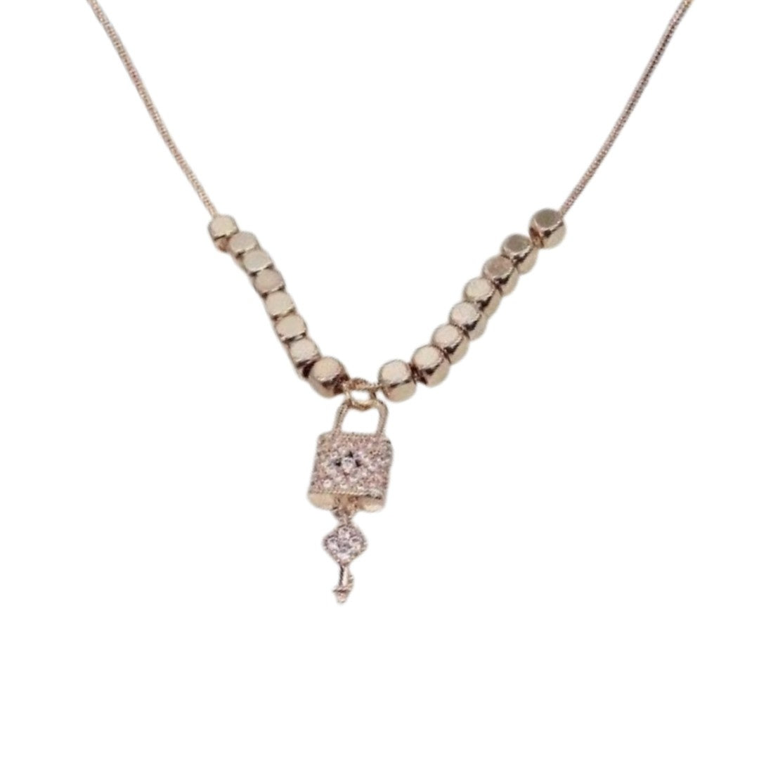 Gold Chain Rose | Rose Gold Plated Necklace for Women | Artificial Jewellery