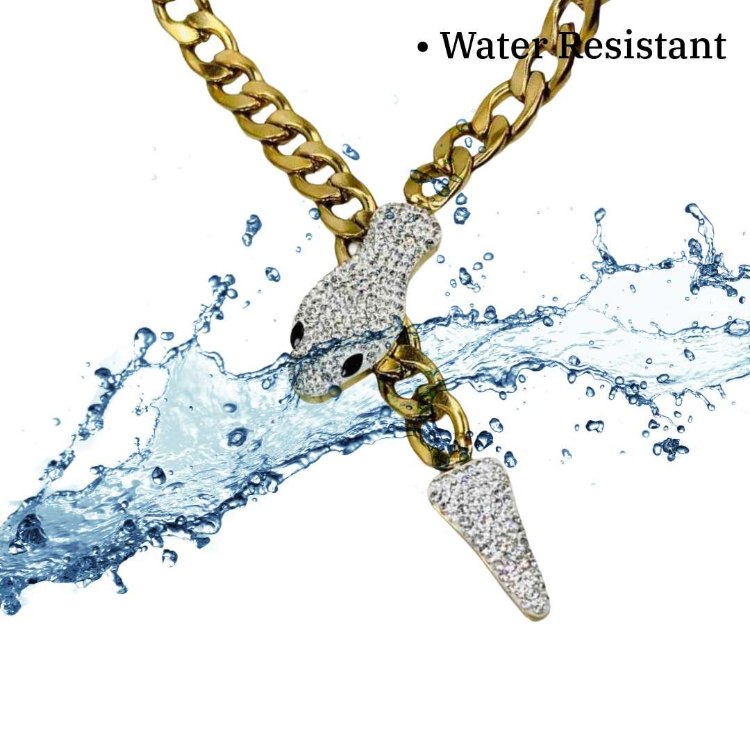 Snake Chain | Gold Plated Snake Chain Necklace for Women | Snake Jewellery