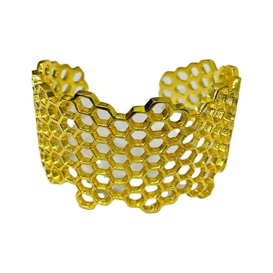 Cuff Bracelets for Women | Honey Comb Bracelet | Artificial Jewelry