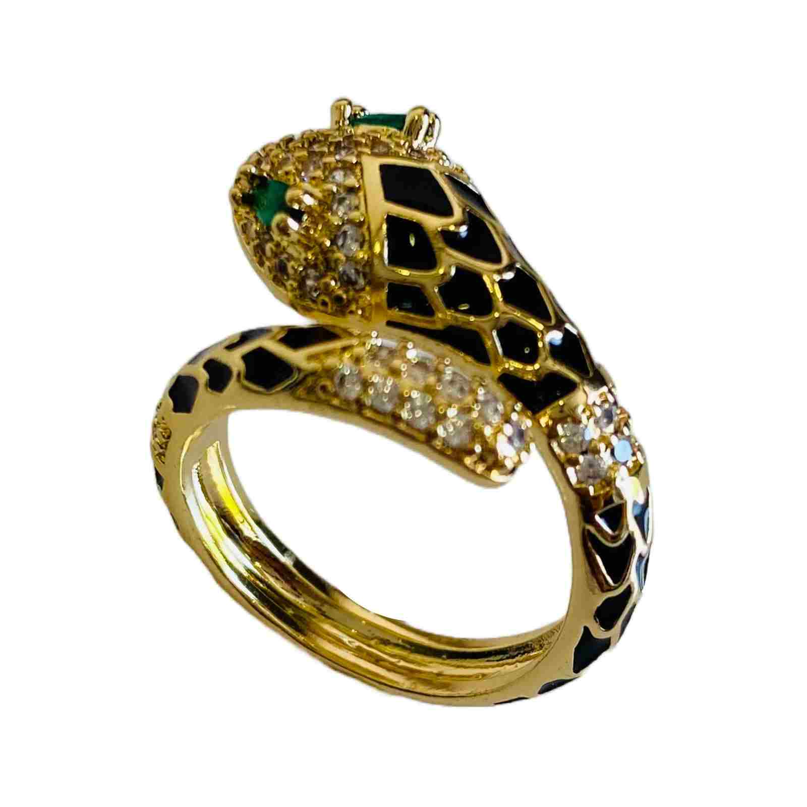 Rhinestone Snake Ring by Kenneth Jay Lane at ORCHARD MILE