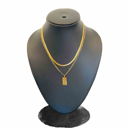 Double Layered Necklace | Gold Plated Necklace for Women | Artificial Jewellery
