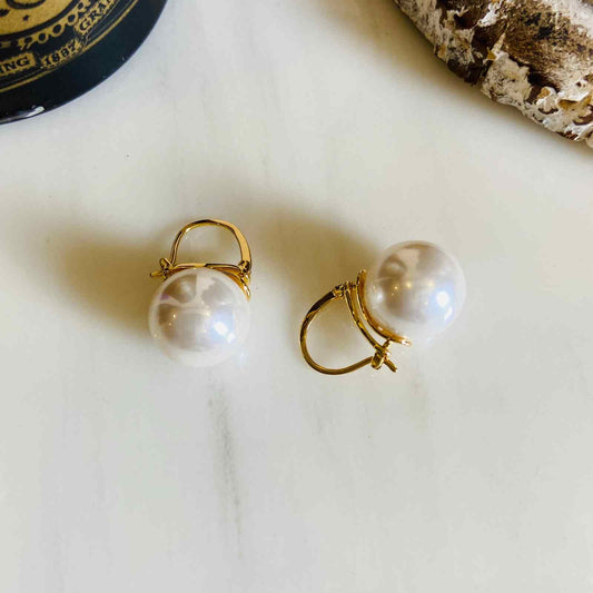 Earrings - Pearl Bags - Gold Plated - Premium Collection Fashion Jewellery August - September 2022 Western Jewellery