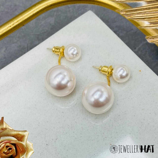 Earrings Gold And Pearl