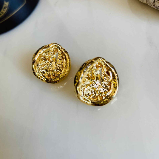 Earrings Them Oranges - Gold Plated - Premium Collection Fashion Jewellery August - September 2022 Western Jewellery