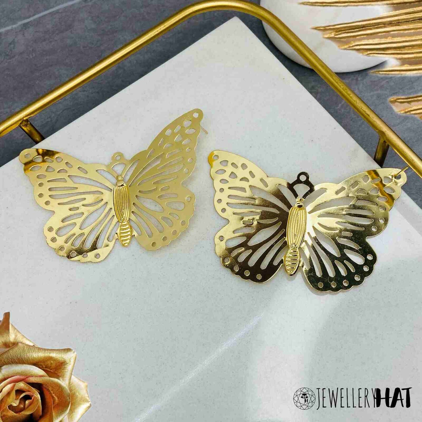 Earrings With Butterflies