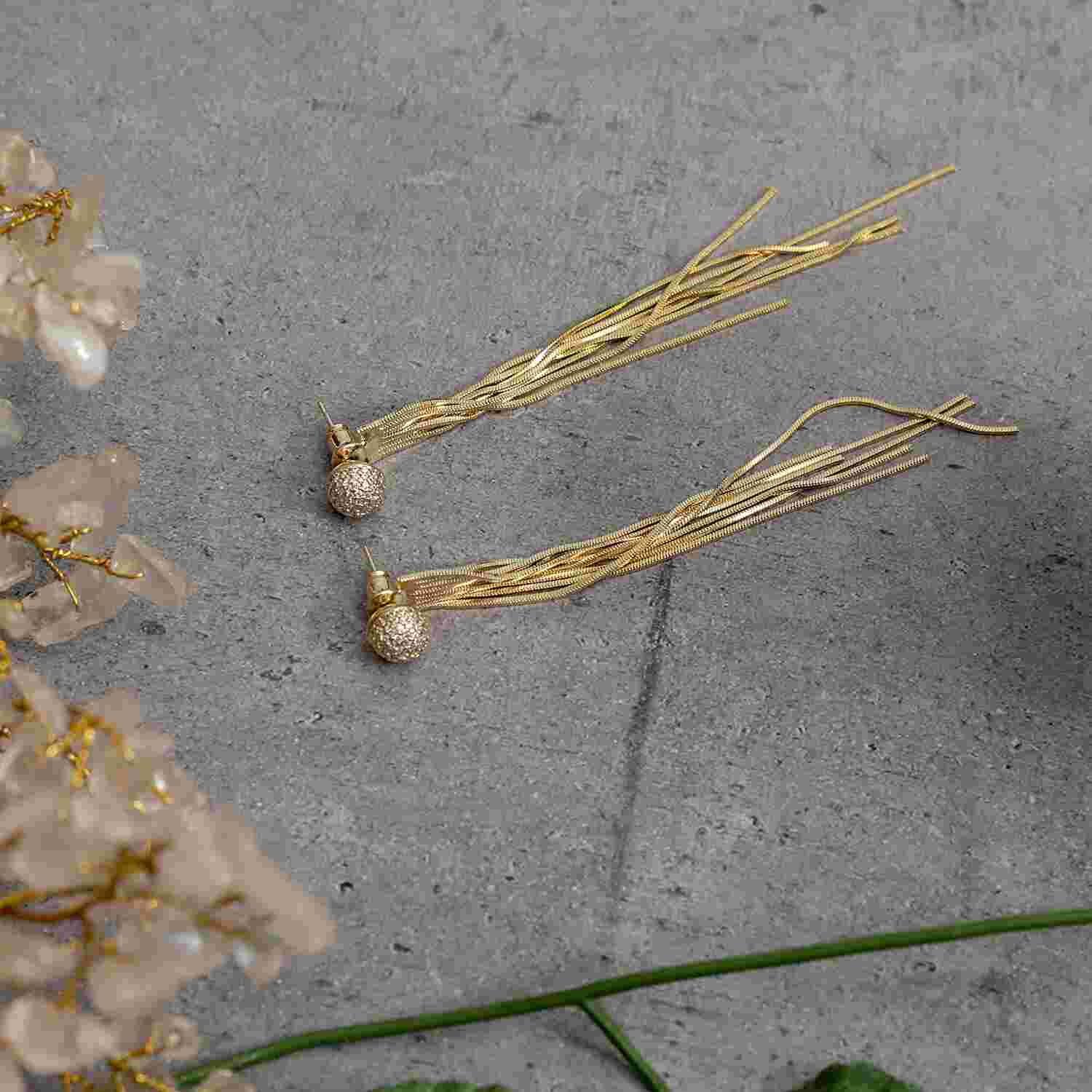 Earrings for Long Gown Tassel Earrings for Women Fancy Jewelry