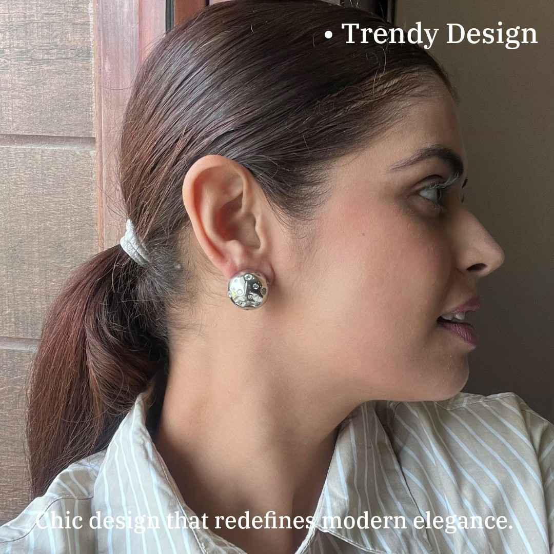Stud Silver Earrings For Women