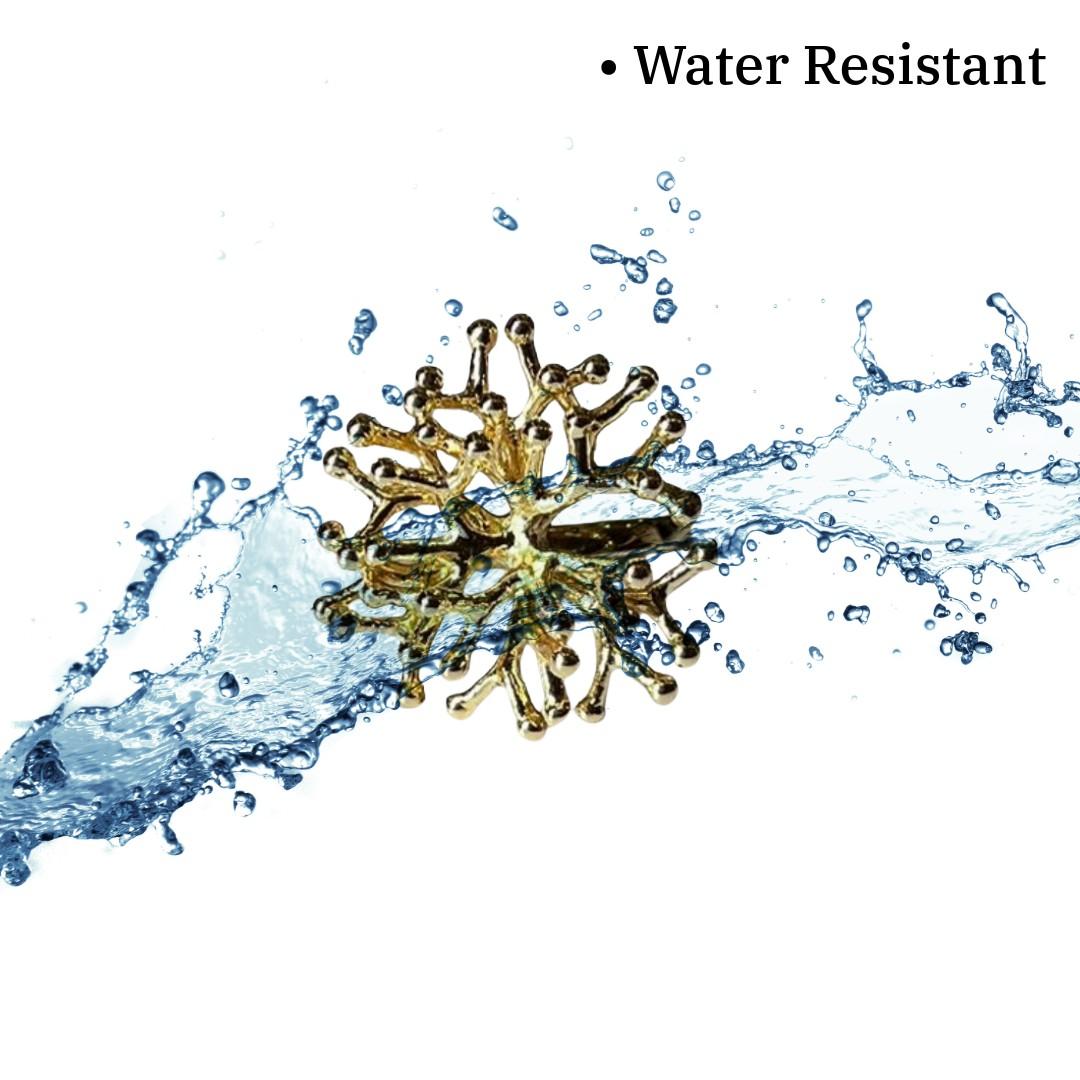 Elegant Gold-Plated Starburst Statement Ring for Women, Adjustable, Snowflake Design, Anti Tarnish, Water Resistant, Lightweight, Gift Packaged