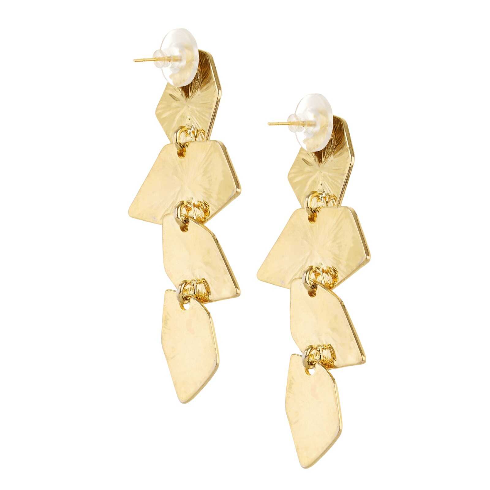 SOHI Gold Leaf Designer Stud Earrings for women and girls | Cute  Indo-western earrings in Purple color | fashion jewellery | light weight  earrings | Push Closure | trendy, stylish, Modern ear