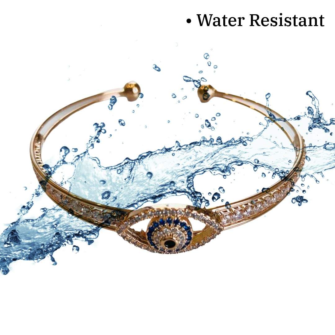 Rose Gold Evil Eye Bangle For Women | Costume Jewellery For Indian Women