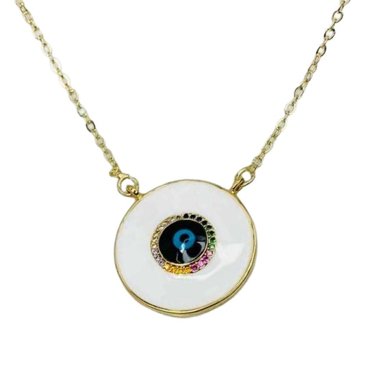 Blue Eye Necklace | Gold Plated Evil Eye Necklace for Women | Artificial Jewellery