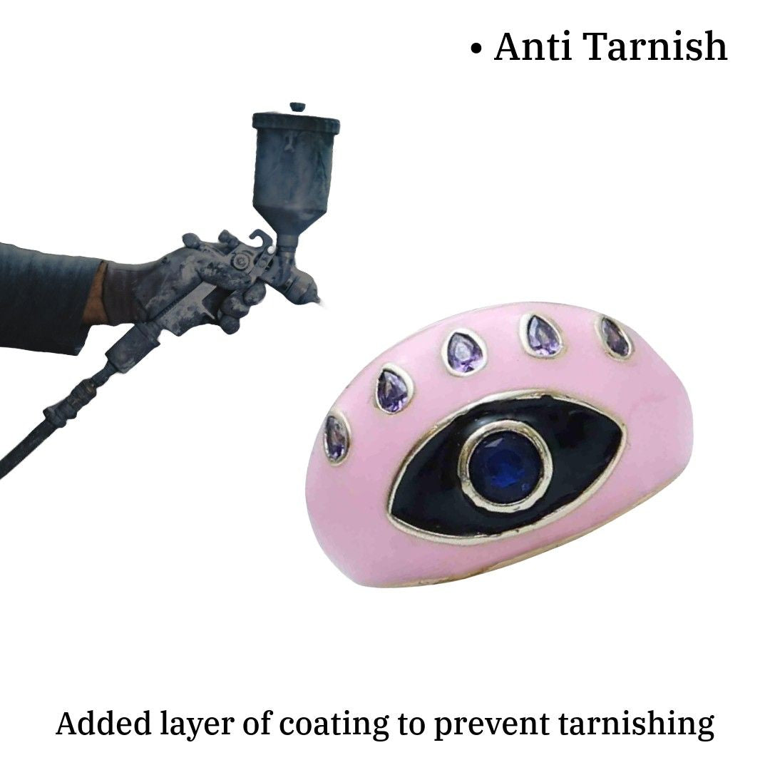 Eye Ring | Gold Plated Evil Eye Ring for Women | Artificial Jewellery