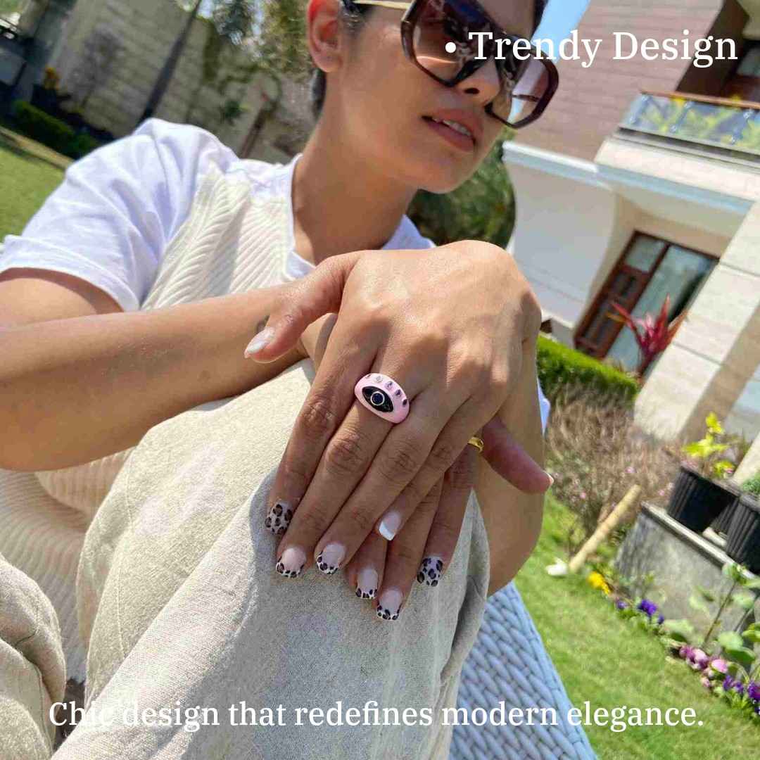 Eye Ring | Gold Plated Evil Eye Ring for Women | Artificial Jewellery